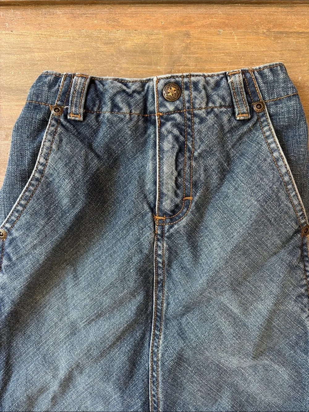 Vintage Oshkosh girl’s denim maxi skirt